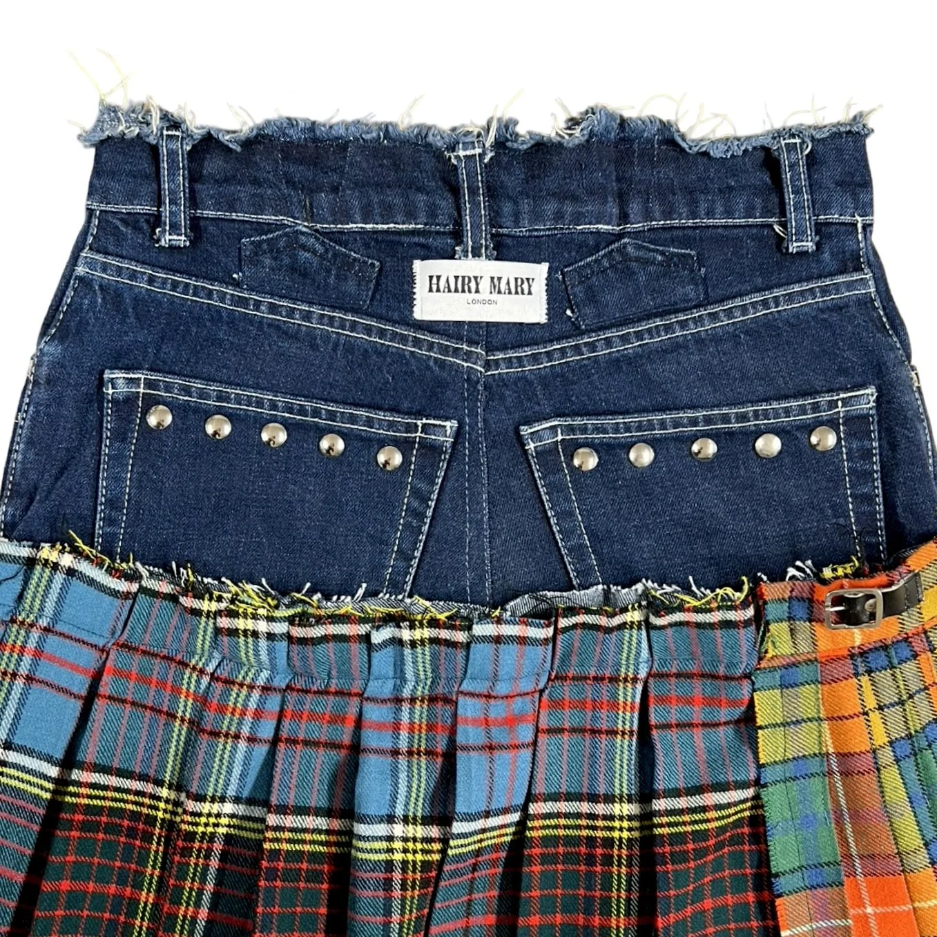 ANDMARY Fur pocket denim skirt (M) andmary Fur pocket denim skirt